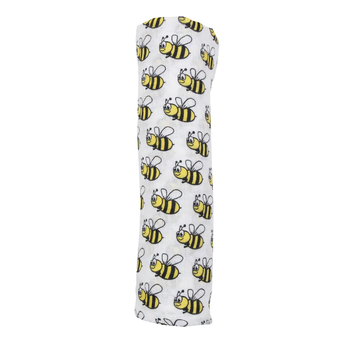 Bee print - organic cotton Muslin swaddle